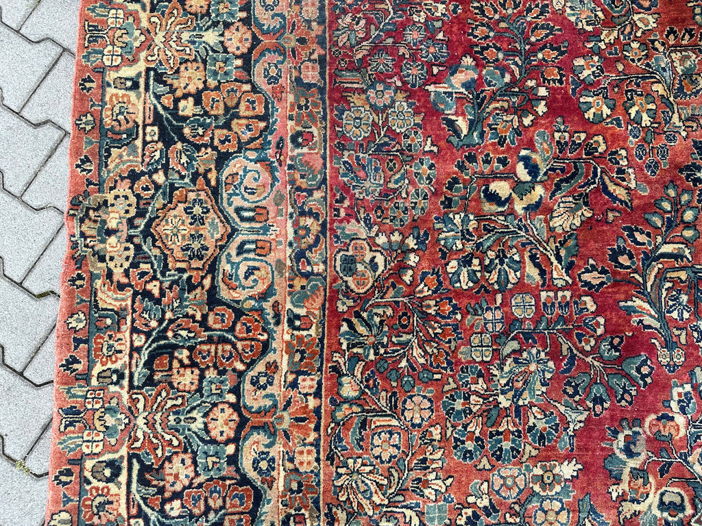 Antiker Perser Saruk Orientteppich aus Wolle Teppich 468x316cm