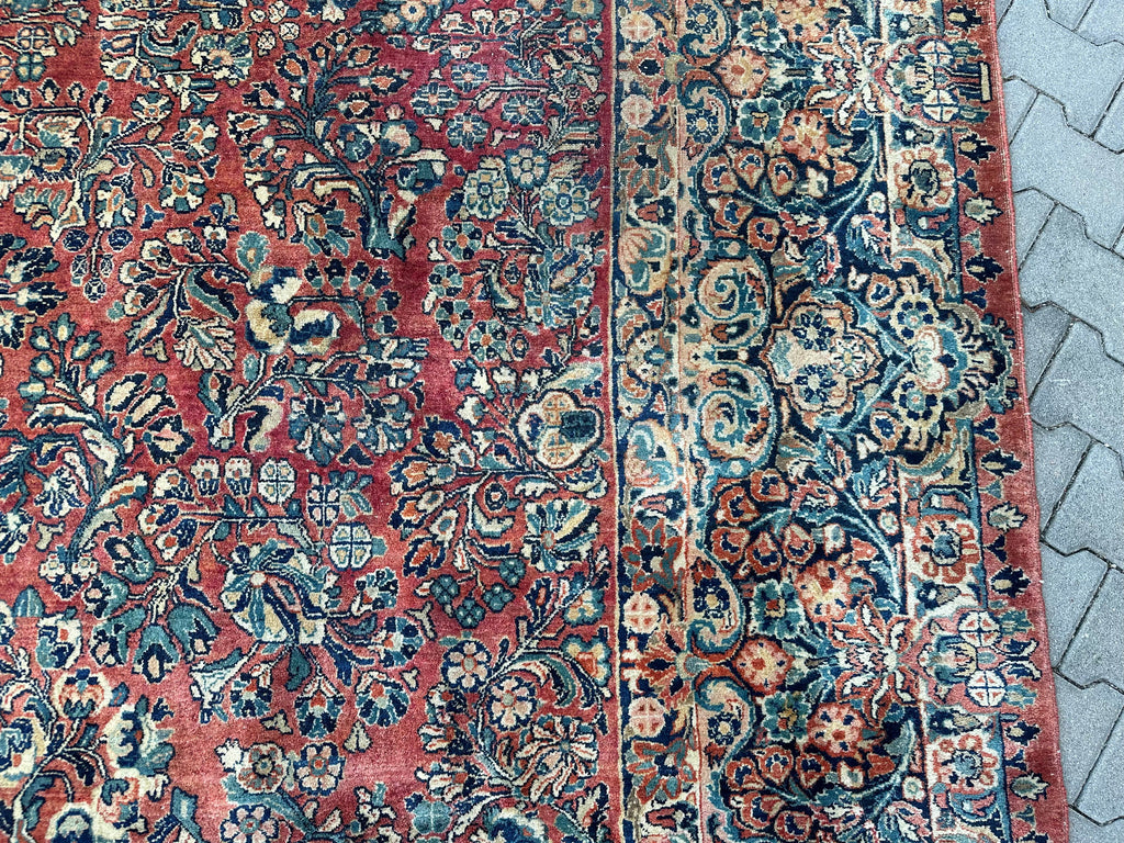 Antiker Perser Saruk Orientteppich aus Wolle Teppich 468x316cm