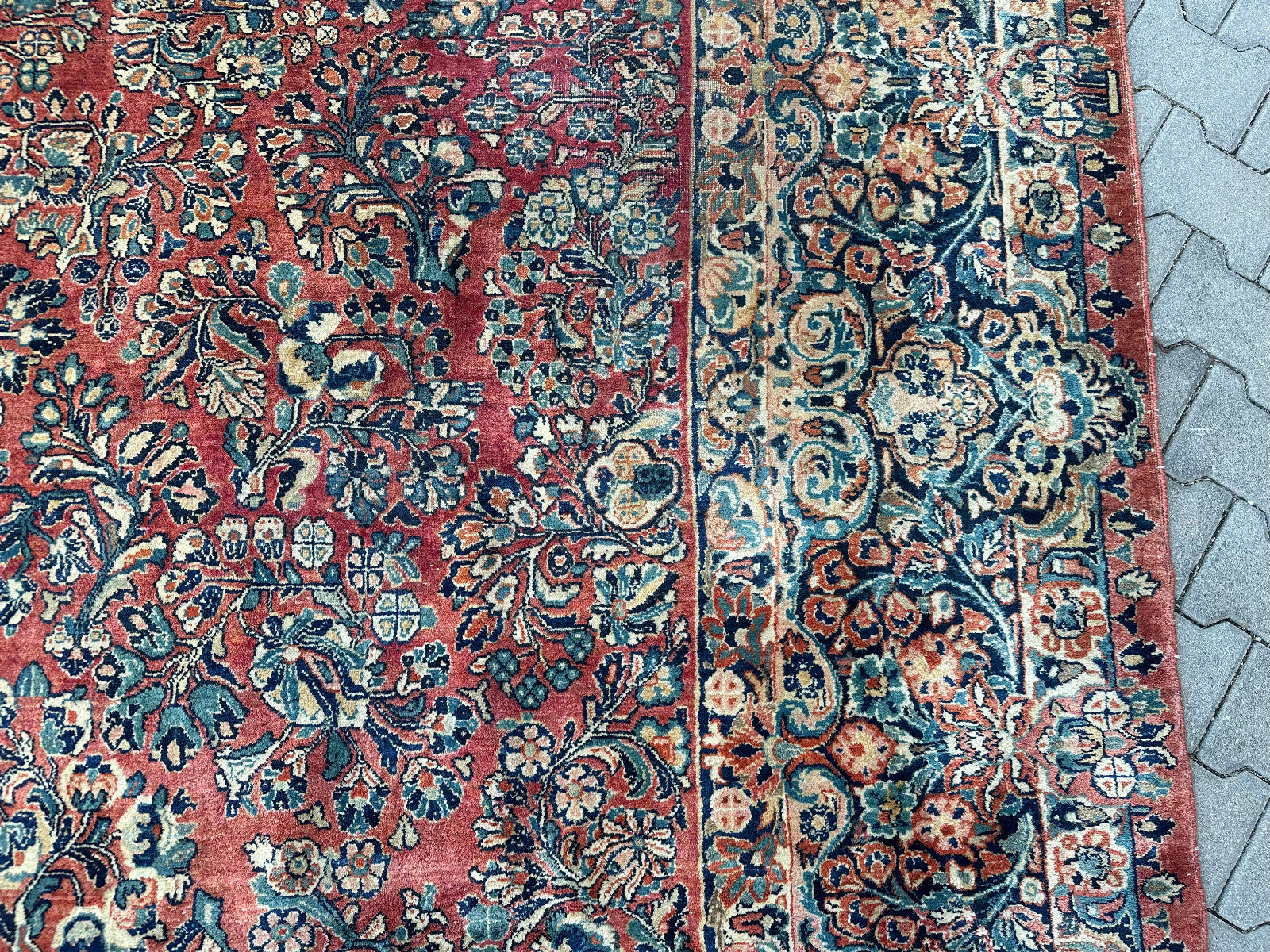 Antiker Perser Saruk Orientteppich aus Wolle Teppich 468x316cm