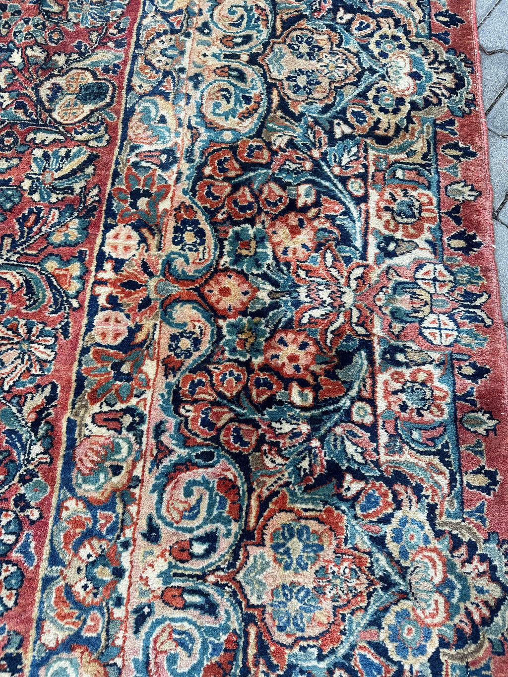 Antiker Perser Saruk Orientteppich aus Wolle Teppich 468x316cm