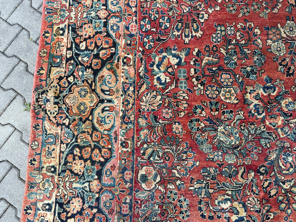 Antiker Perser Saruk Orientteppich aus Wolle Teppich 468x316cm