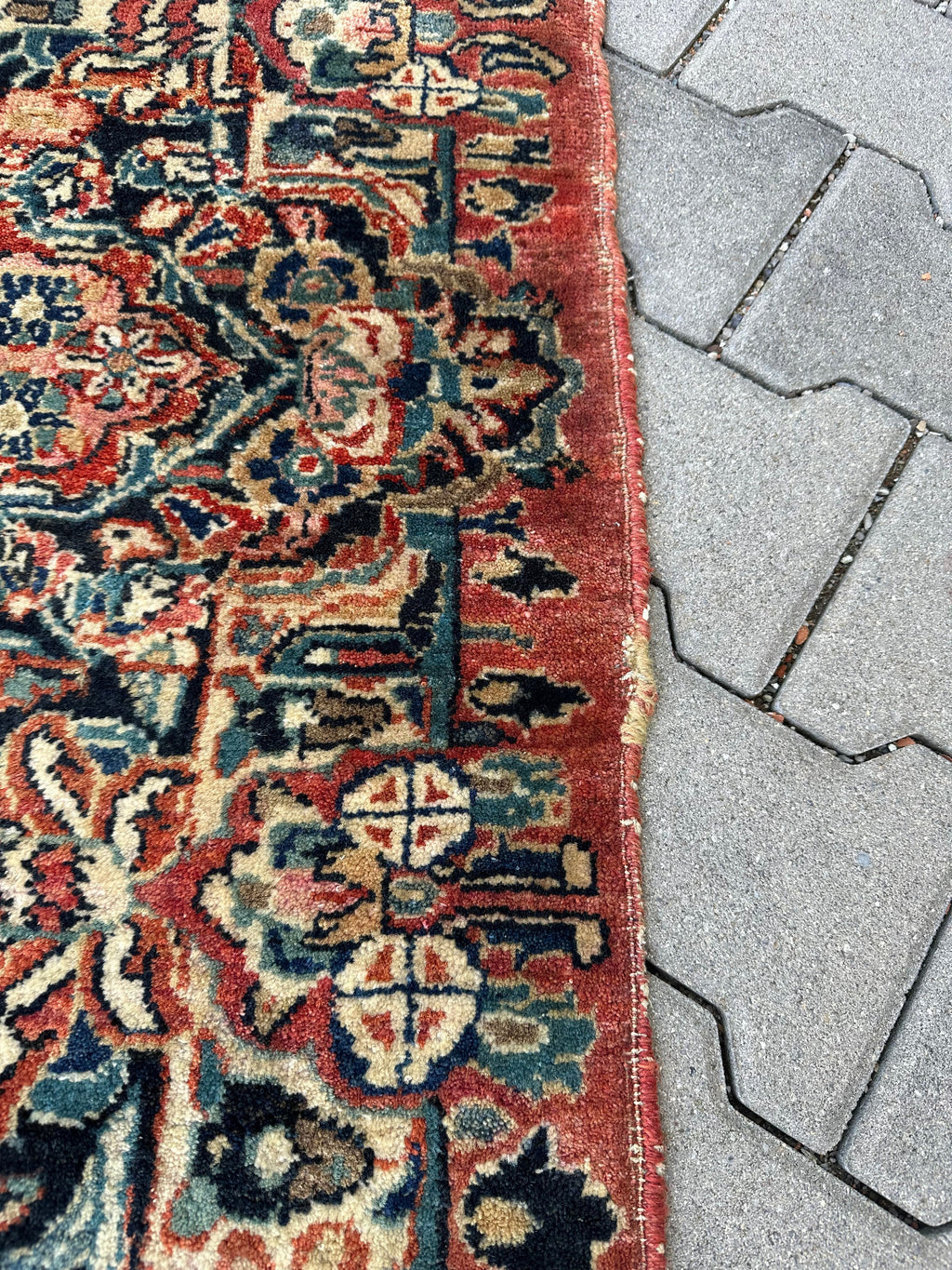 Antiker Perser Saruk Orientteppich aus Wolle Teppich 468x316cm