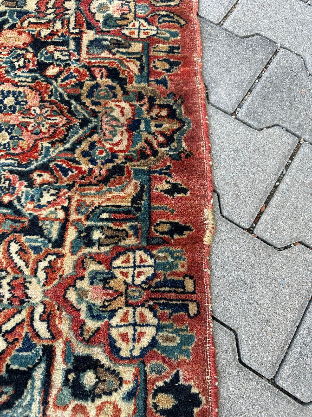 Antiker Perser Saruk Orientteppich aus Wolle Teppich 468x316cm
