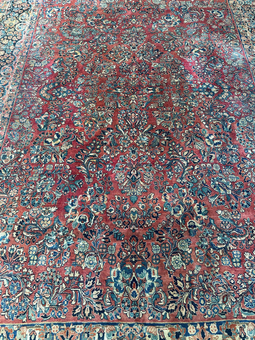 Antiker Perser Saruk Orientteppich aus Wolle Teppich 468x316cm
