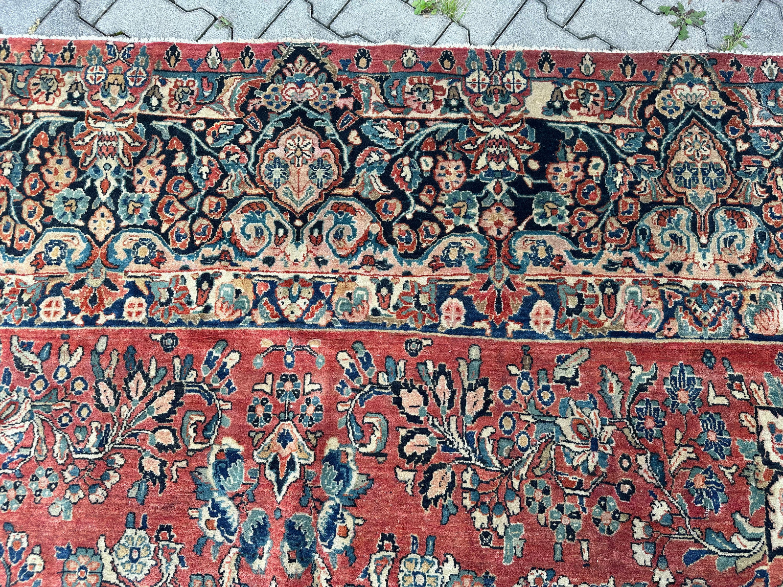 Antiker Perser Saruk Orientteppich aus Wolle Teppich 468x316cm