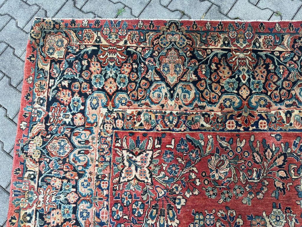 Antiker Perser Saruk Orientteppich aus Wolle Teppich 468x316cm