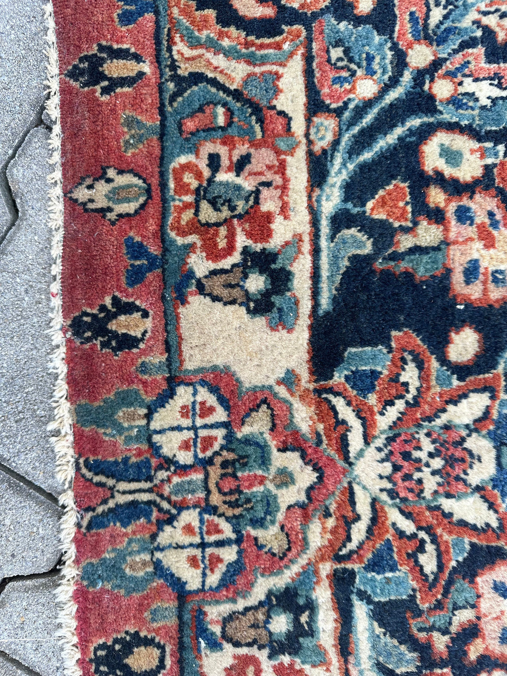 Antiker Perser Saruk Orientteppich aus Wolle Teppich 468x316cm
