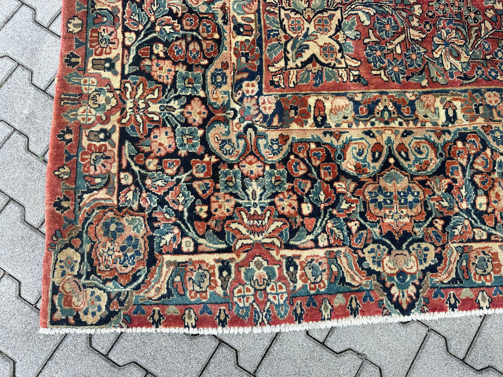 Antiker Perser Saruk Orientteppich aus Wolle Teppich 468x316cm