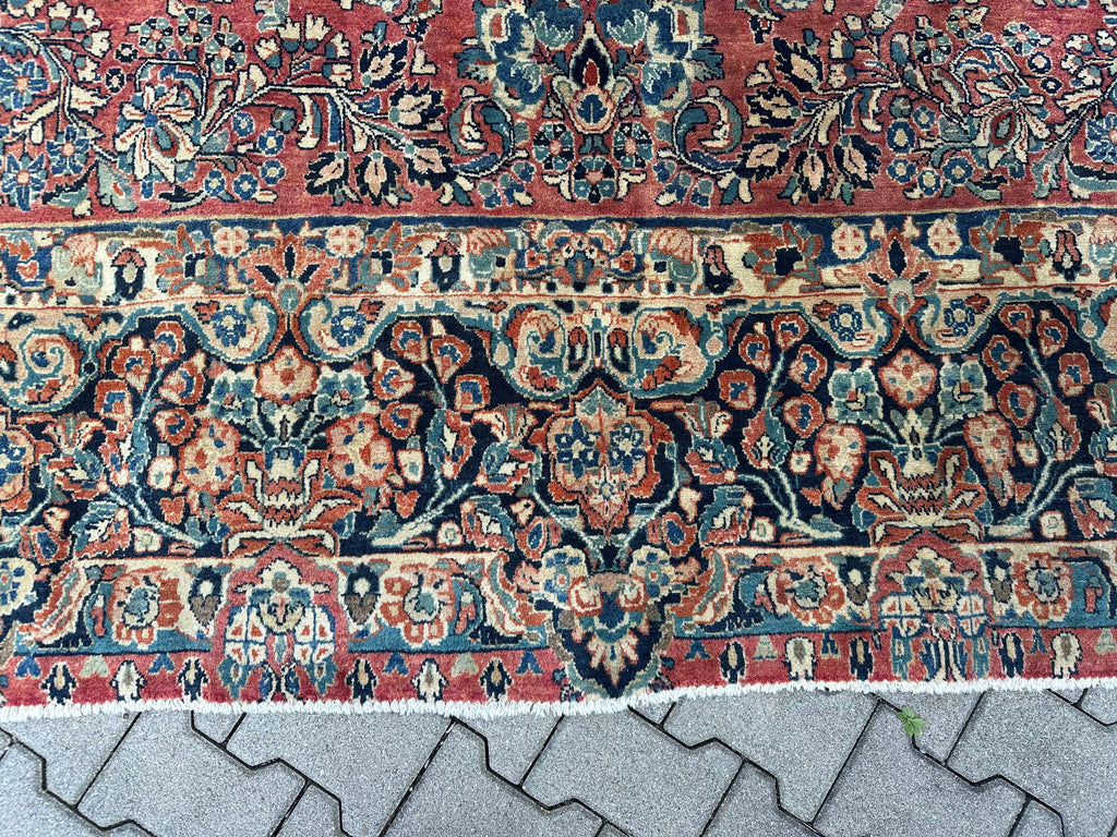 Antiker Perser Saruk Orientteppich aus Wolle Teppich 468x316cm