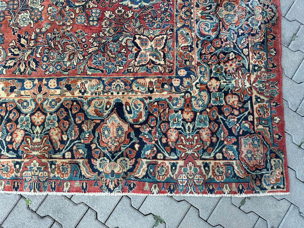 Antiker Perser Saruk Orientteppich aus Wolle Teppich 468x316cm