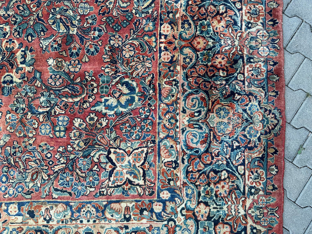 Antiker Perser Saruk Orientteppich aus Wolle Teppich 468x316cm