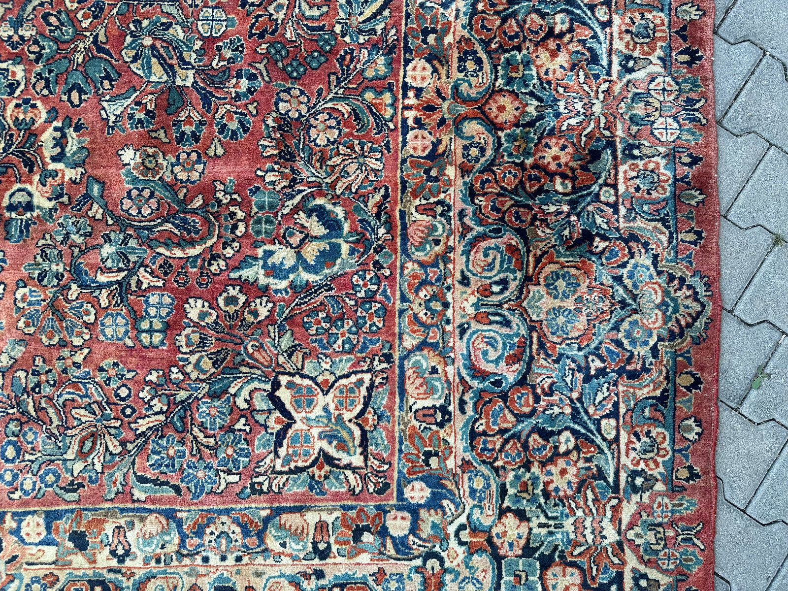 Antiker Perser Saruk Orientteppich aus Wolle Teppich 468x316cm