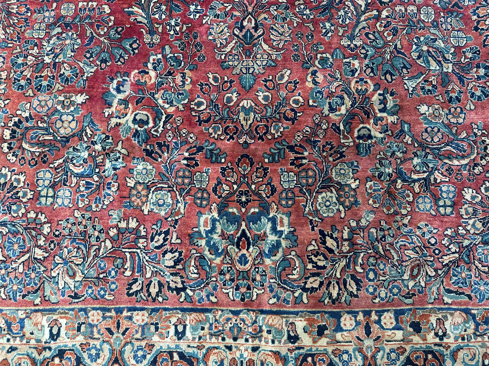 Antiker Perser Saruk Orientteppich aus Wolle Teppich 468x316cm