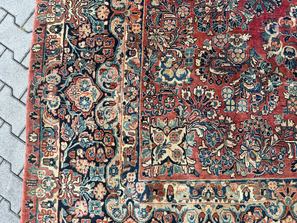 Antiker Perser Saruk Orientteppich aus Wolle Teppich 468x316cm