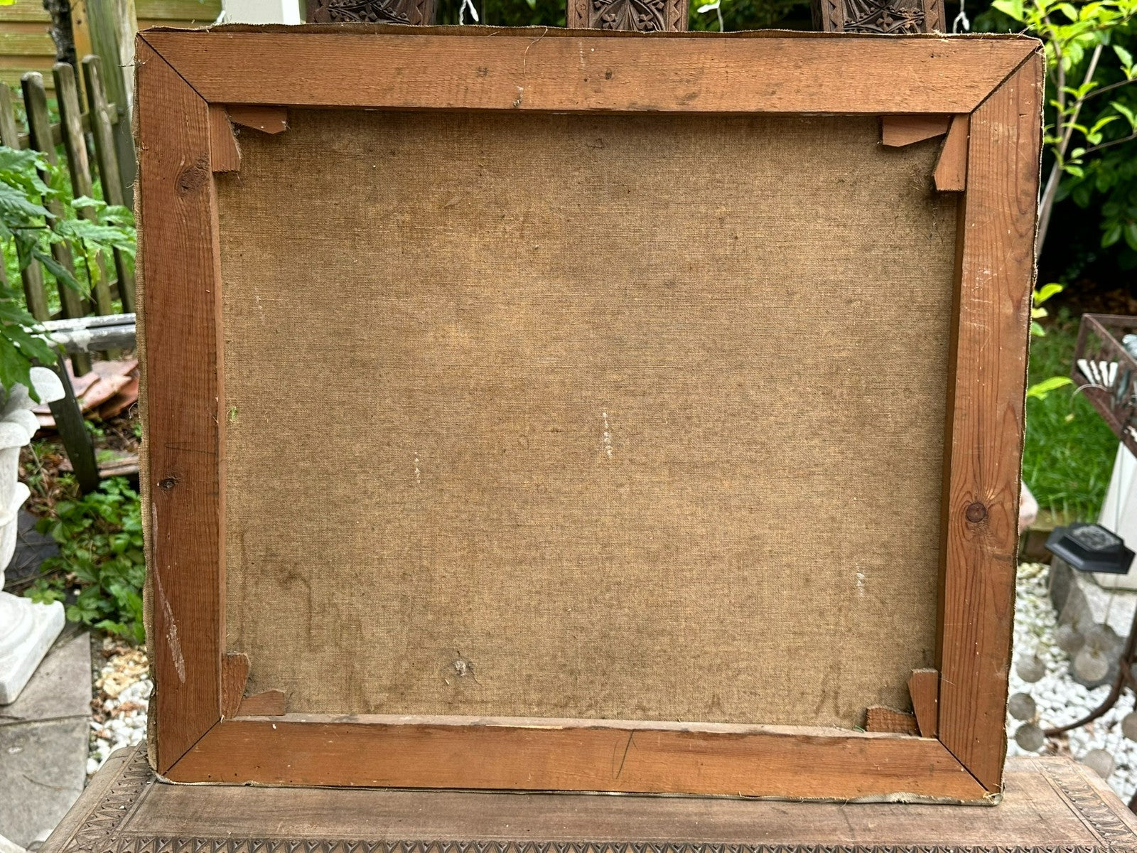 Antikes Ölgemälde von 1938 signiert o R Hansen Bauernhof