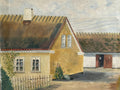 ANTIKES ÖLGEMÄLDE VON 1938 SIGNIERT O R HANSEN BAUERNHOF