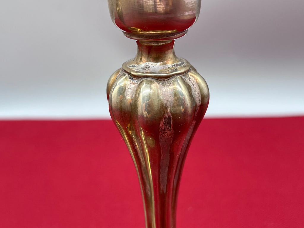 Paar antike Kerzenleuchter versilbert Manufaktur Edward Hartmann München