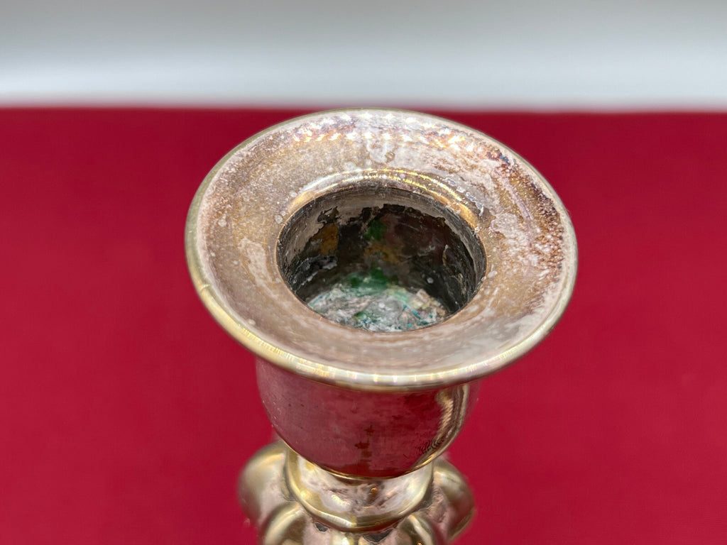 Paar antike Kerzenleuchter versilbert Manufaktur Edward Hartmann München