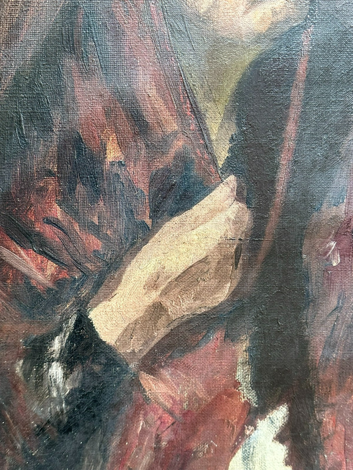 Altes Ölgemälde Portrait einer Frau