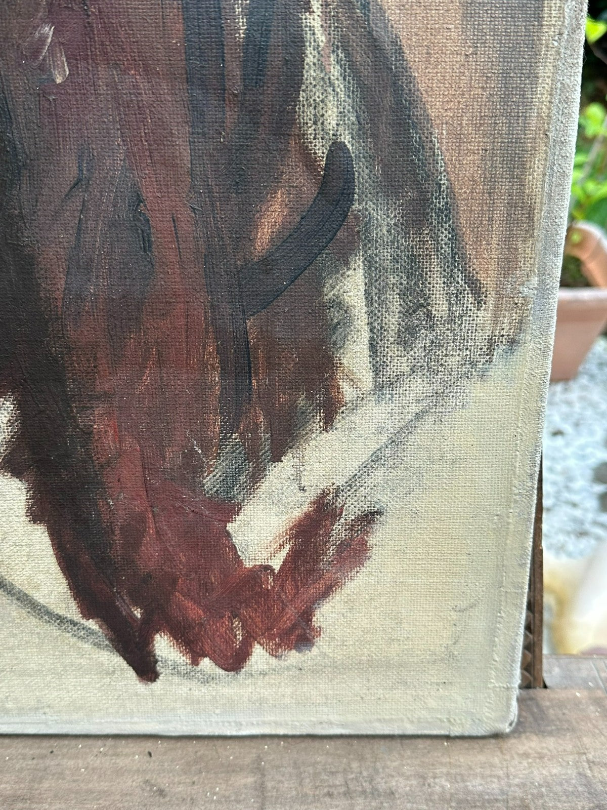 Altes Ölgemälde Portrait einer Frau