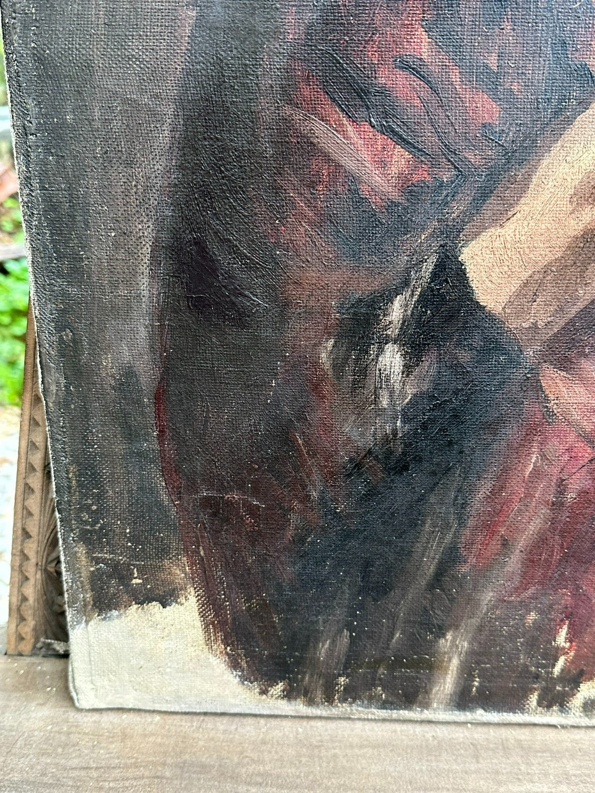 Altes Ölgemälde Portrait einer Frau