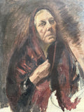 ALTES ÖLGEMÄLDE PORTRAIT EINER FRAU