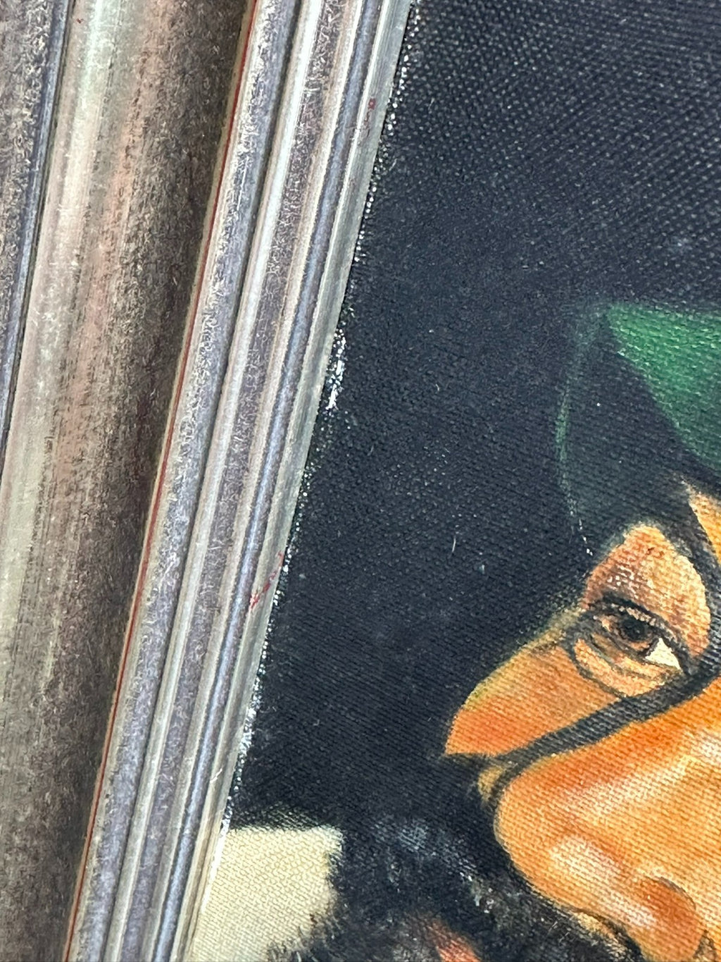 Ölgemälde Portrait eines Mannes Mann mit Hut signiert Josef Brandl