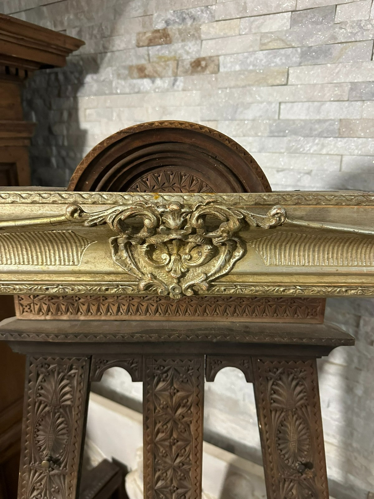 Sehr grosser Barock Rahmen Bilderrahmen Barock Stil Silber