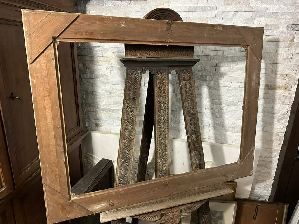 Sehr grosser Barock Rahmen Bilderrahmen Barock Stil Silber