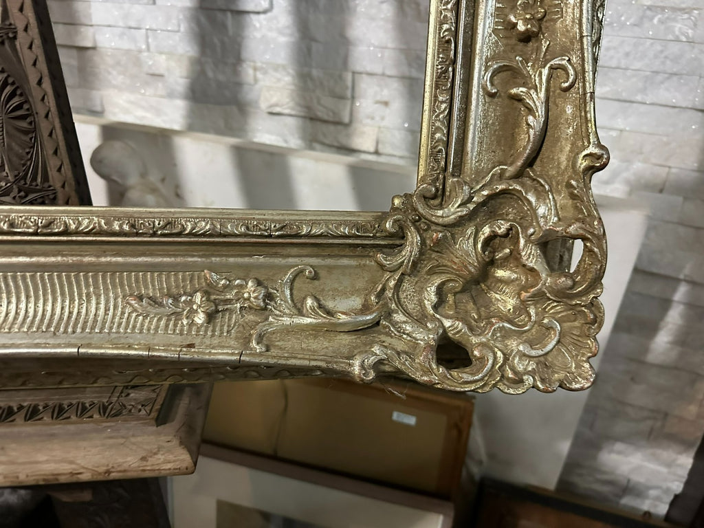 Sehr grosser Barock Rahmen Bilderrahmen Barock Stil Silber