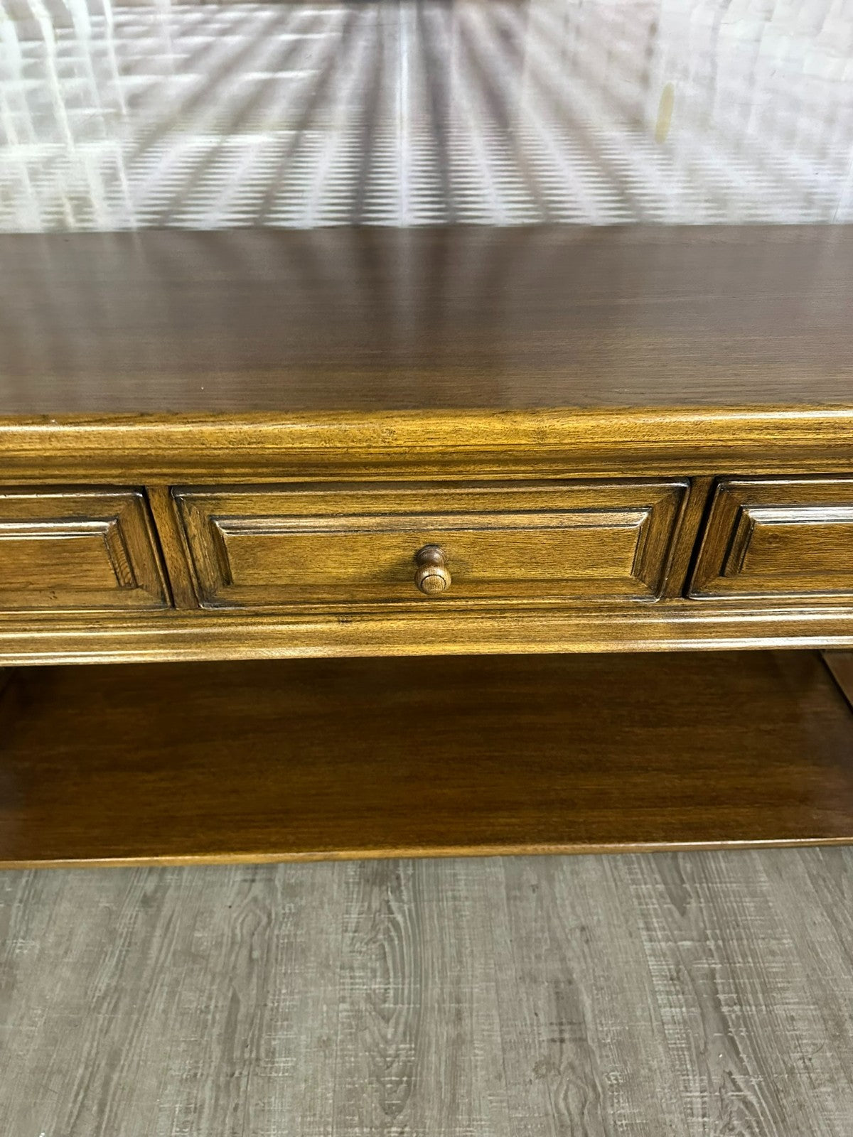 Grosser Vintage Beistelltisch Sideboard Kommode Eiche massiv