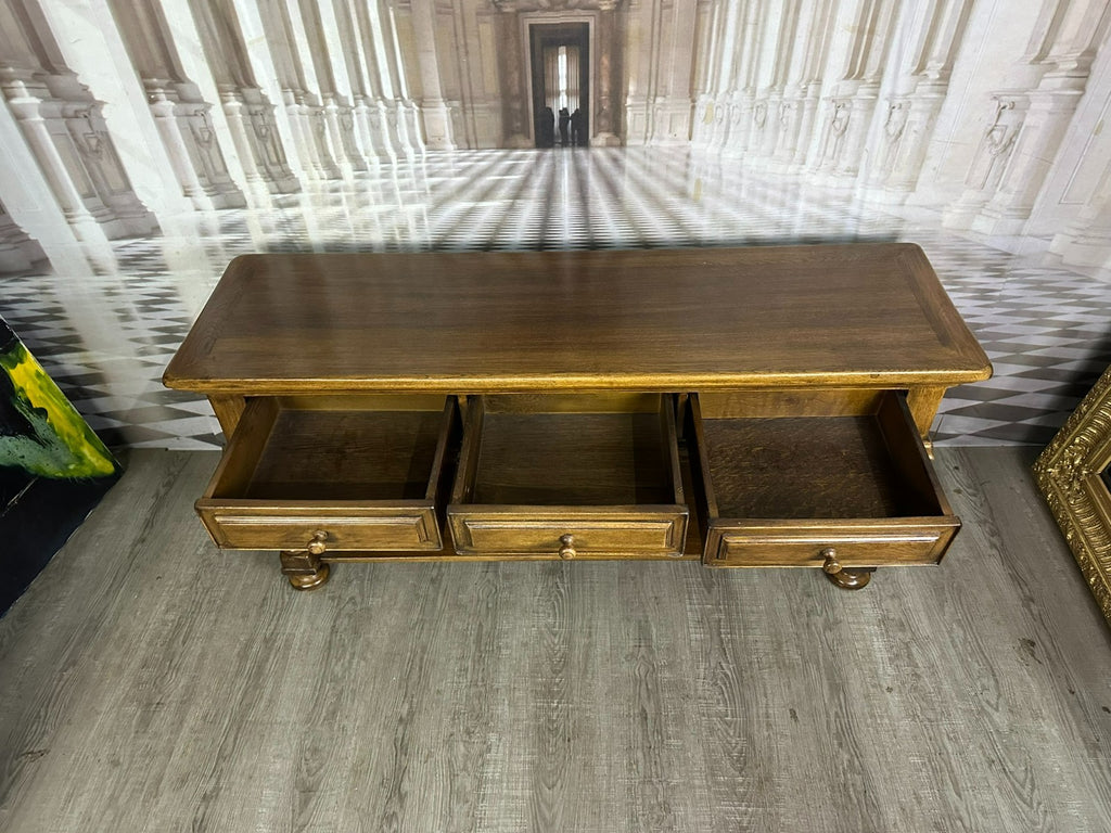 Grosser Vintage Beistelltisch Sideboard Kommode Eiche massiv