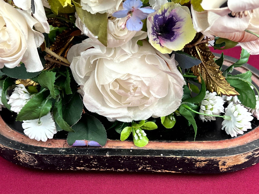 Globe De Mariee Hochzeit Andenken Frankreich Napoleon Iii Stil Blumen Vögel 41cm