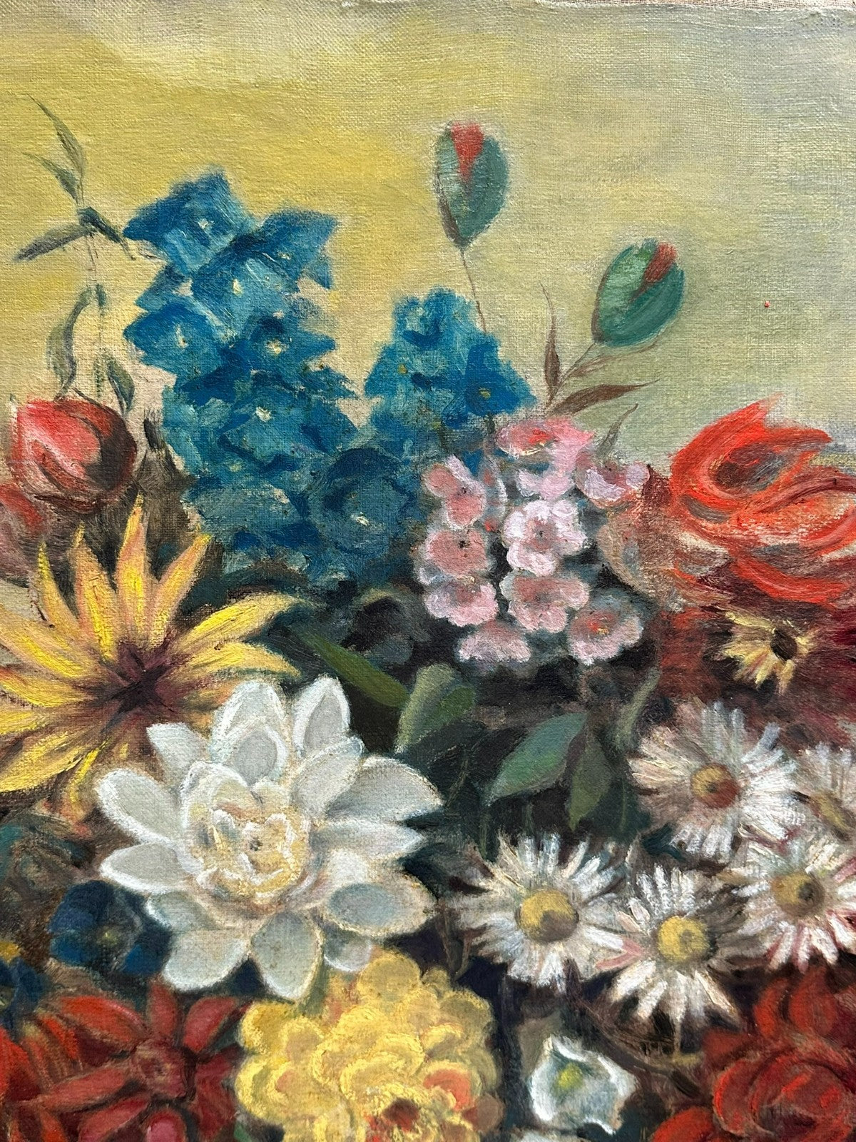 Ölgemälde Blumen Stillleben signiert H A Stein