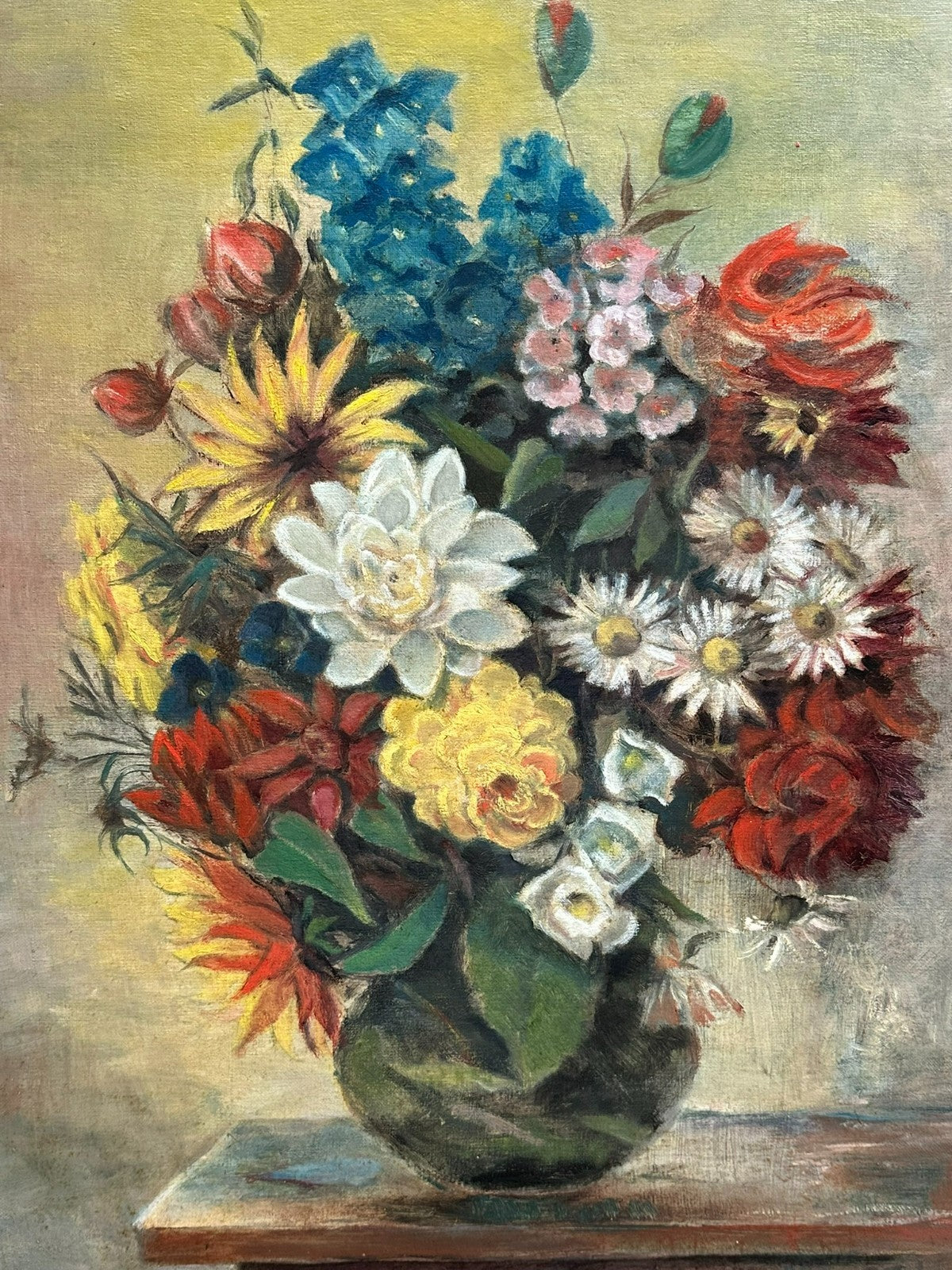 ÖLGEMÄLDE BLUMEN STILLLEBEN SIGNIERT H A STEIN