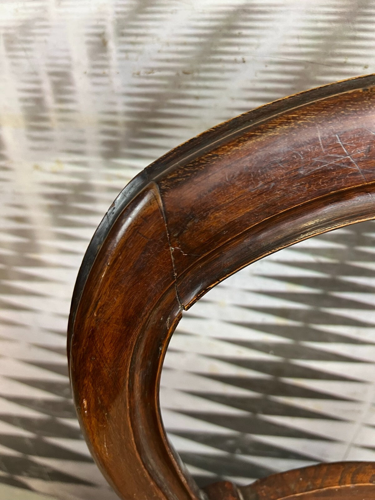 Antiker Stuhl Louis Philippe um 1870 Mahagoni massiv