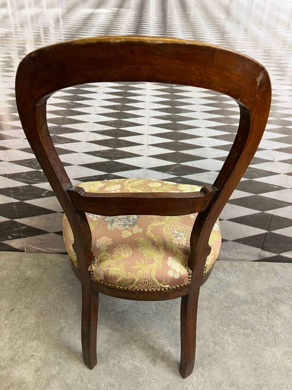 Antiker Stuhl Louis Philippe um 1870 Mahagoni massiv