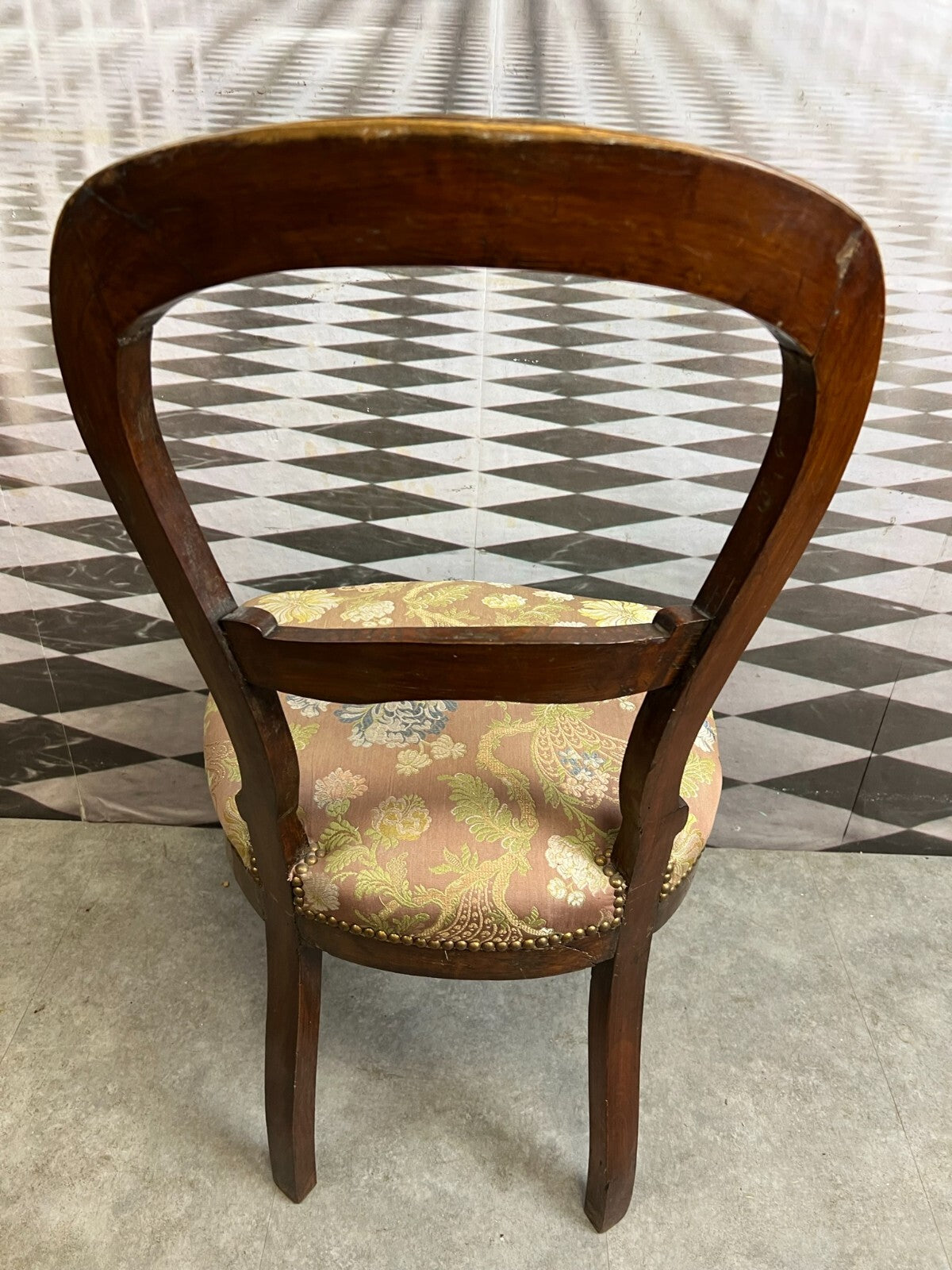 Antiker Stuhl Louis Philippe um 1870 Mahagoni massiv