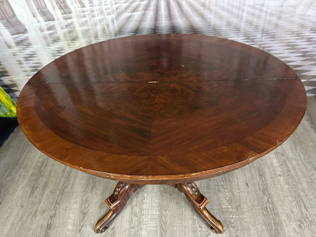 Antiker Louis Philippe Beistelltisch um 1870 Mahagoni Ausziehbar ohne Platten