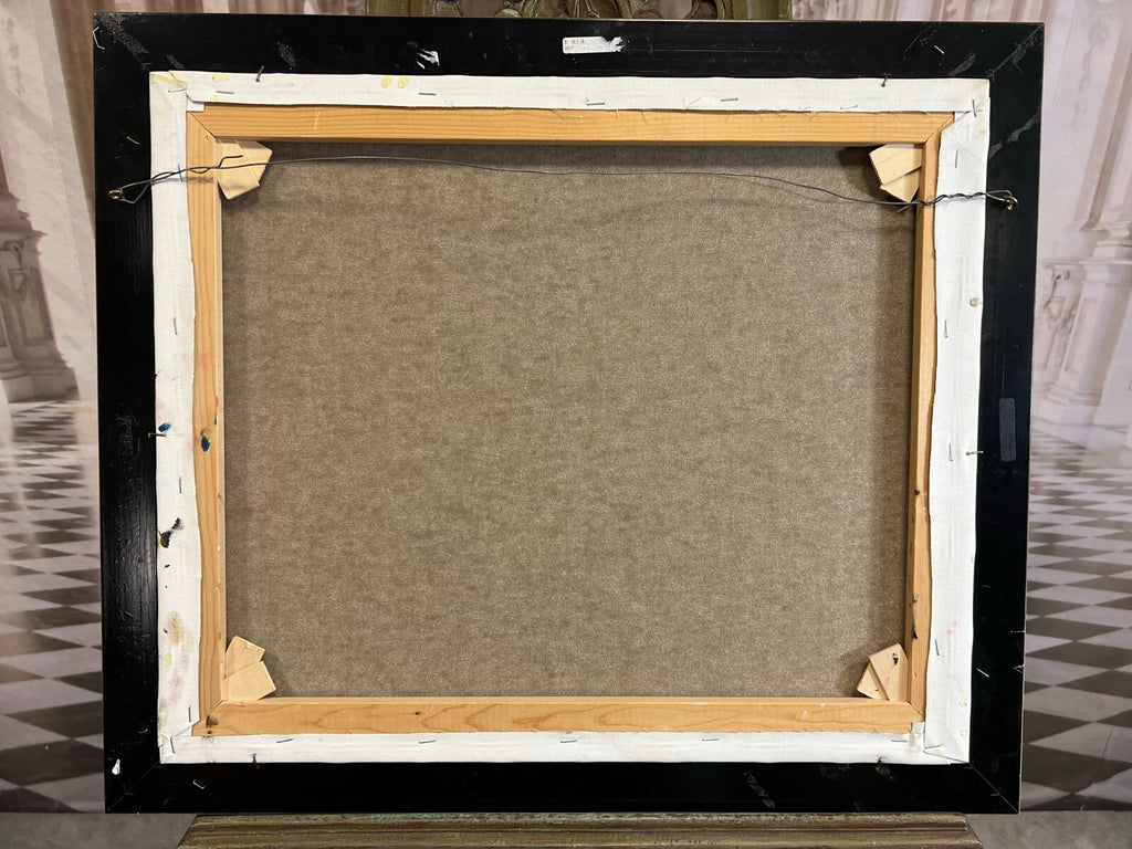 Grosses Abstraktes Gemälde Acryl auf Leinwand signiert Gijs ter Wee Rahmen