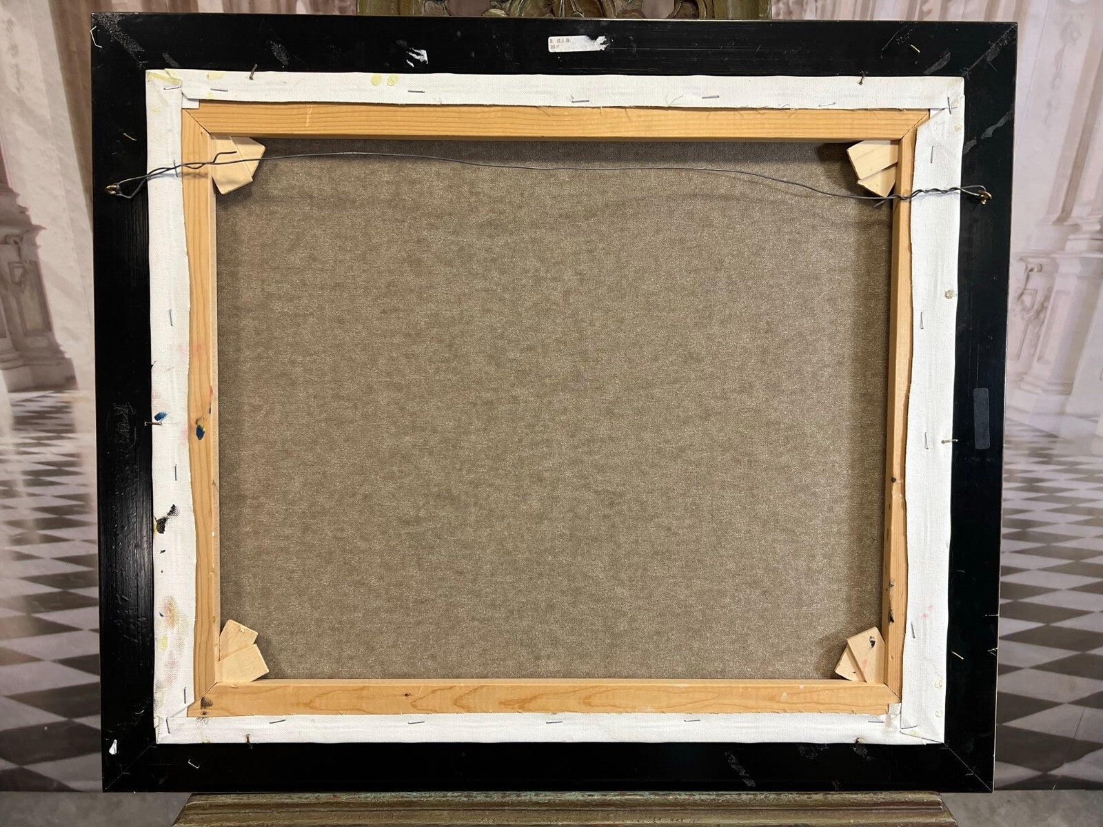 Grosses Abstraktes Gemälde Acryl auf Leinwand signiert Gijs ter Wee Rahmen