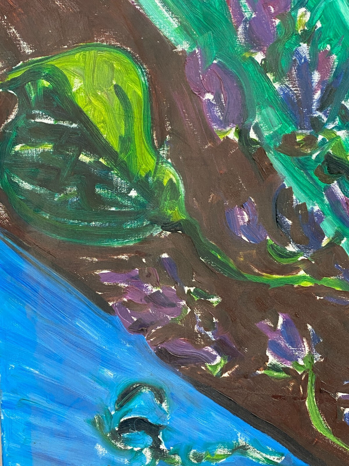 Xxxl Gemälde Acrylgemälde auf Leinwand 120x150cm Blumen in Vase Modern