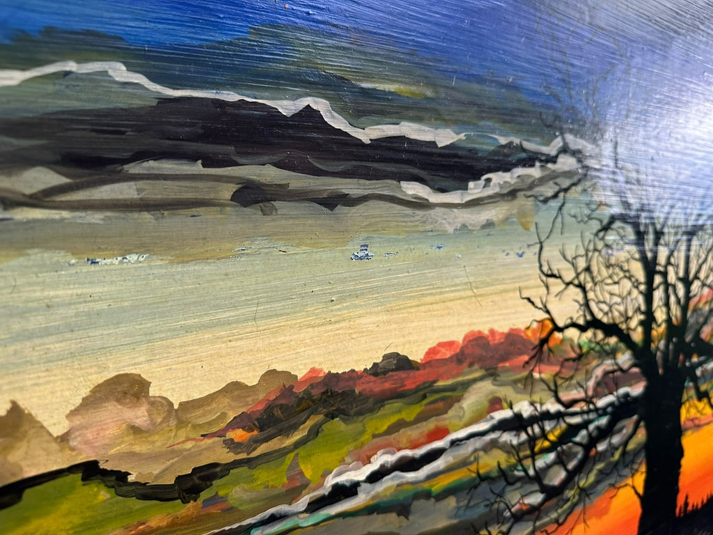 Sehr grosses Ölgemälde Landschaft signiert Bohdan Nahirnyj 95x67cm