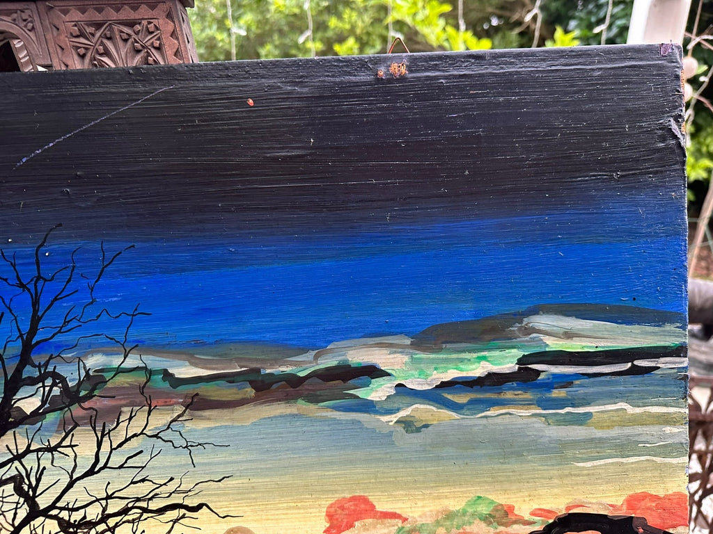 Sehr grosses Ölgemälde Landschaft signiert Bohdan Nahirnyj 95x67cm