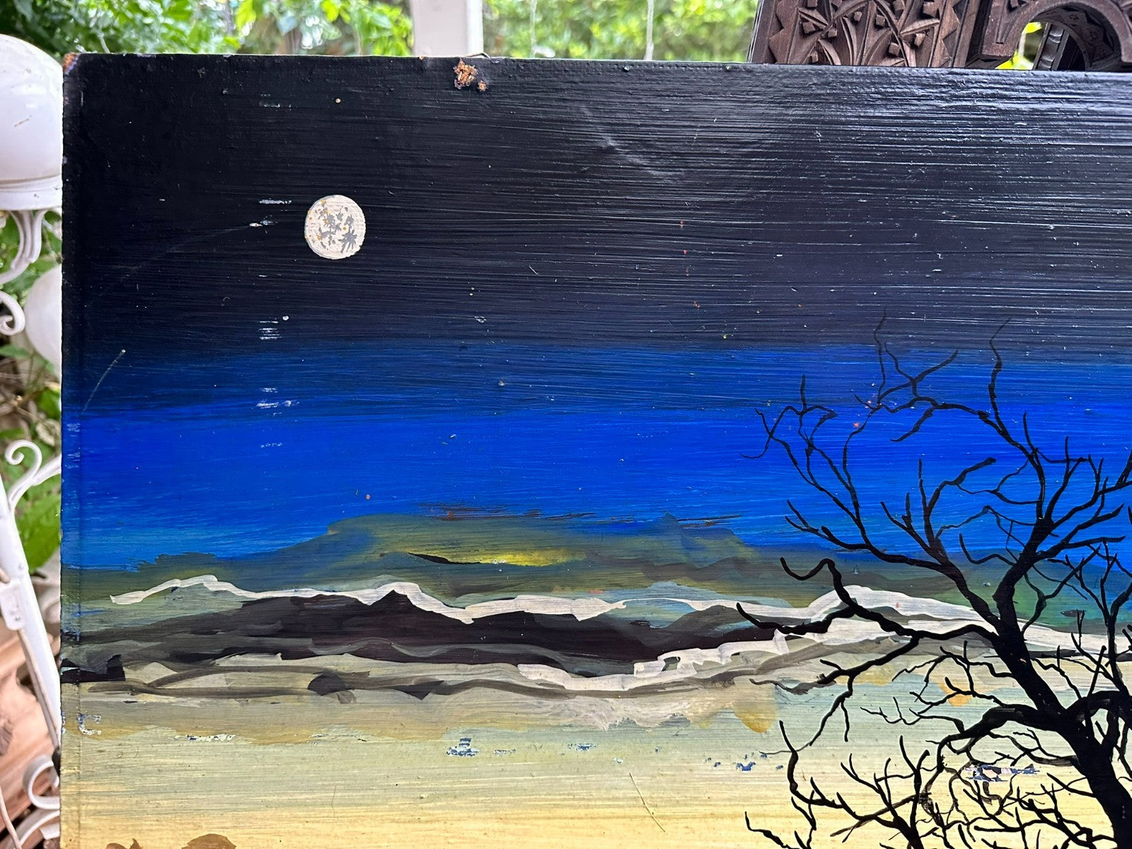 Sehr grosses Ölgemälde Landschaft signiert Bohdan Nahirnyj 95x67cm