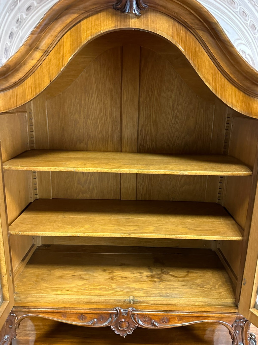 Antike Neo Rokoko Kommode um 1880 Mahagoni Aufsatzkommode Vitrine