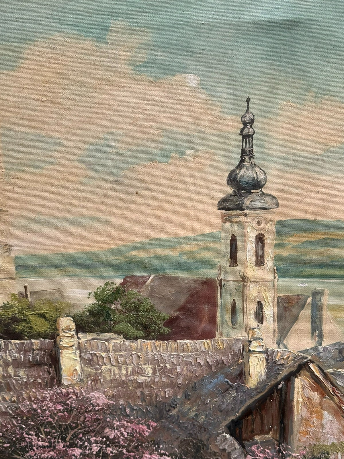 Ölgemälde Kopie nach Siegfried Stoizner Stein an der Donau