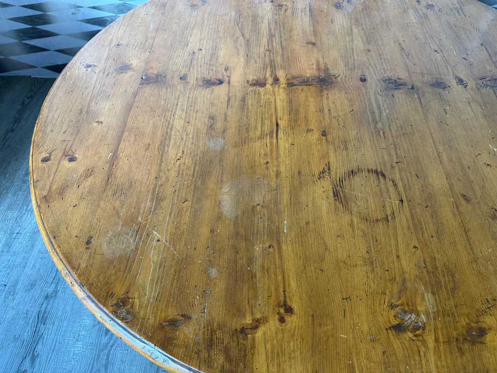 Grosser Tisch Beistelltisch Louis Seize Stil Holz massiv antik Patina Kreuzfuss