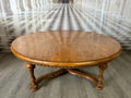 GROSSER TISCH BEISTELLTISCH LOUIS SEIZE STIL HOLZ MASSIV ANTIK PATINA KREUZFUSS