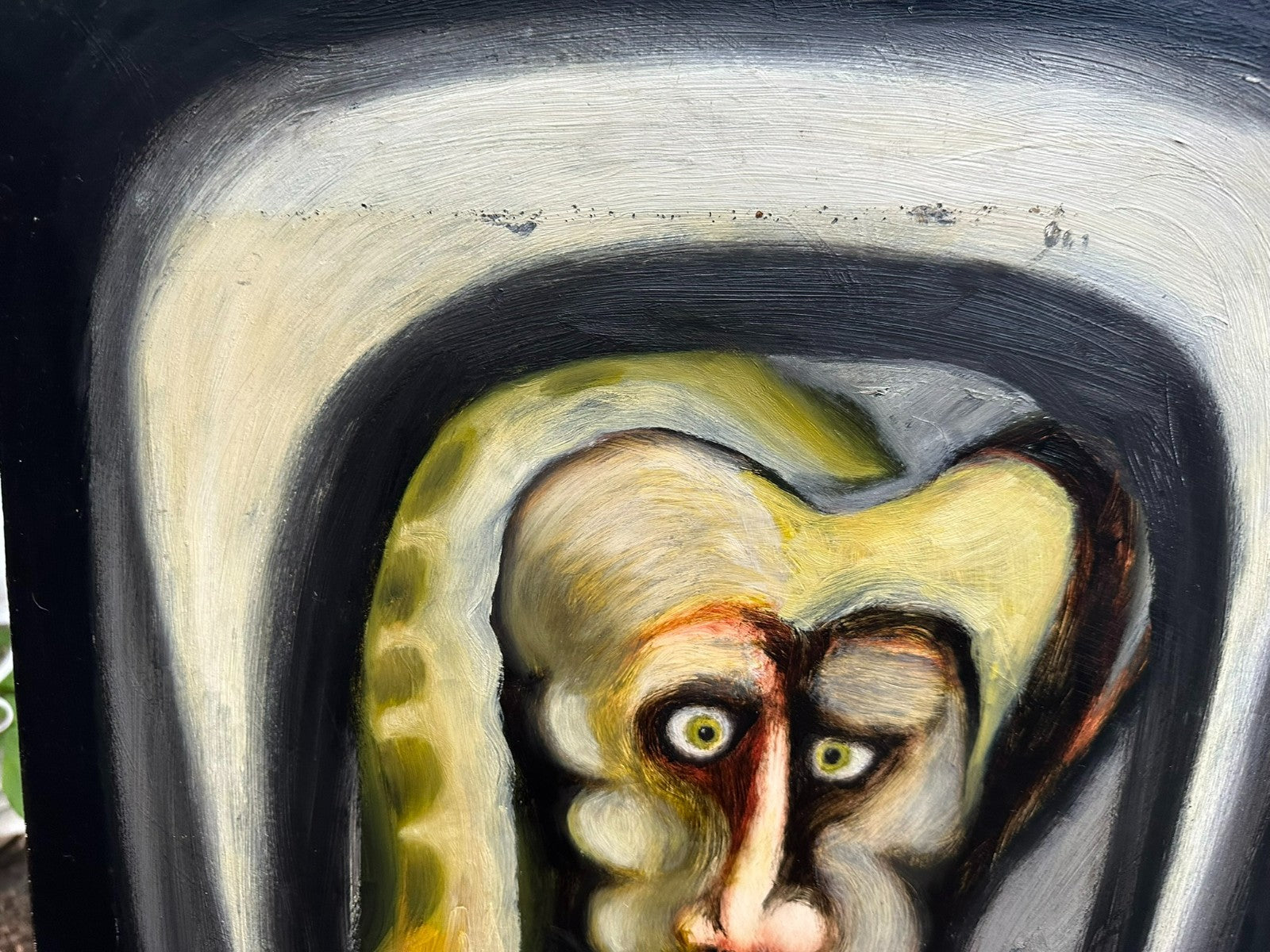 Modernes Ölgemälde Surrealismus Personen 63x87cm